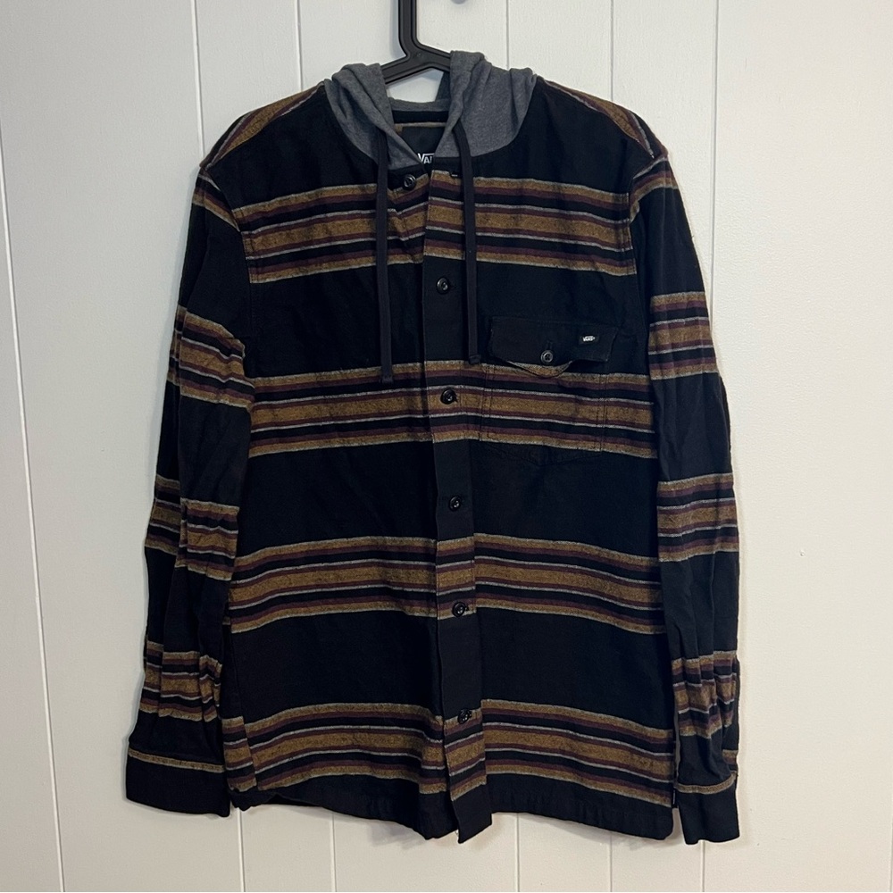 Vans long sleeve button-down hoodie Size L